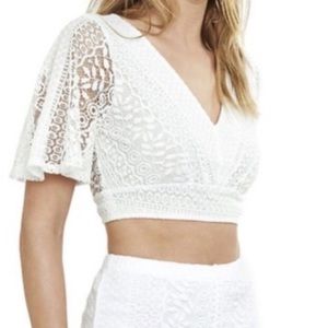 Express Lace Cropped Top